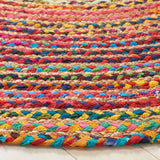 Safavieh Braided 6'-0" x 6'-0" Rug in Natural / Multi
