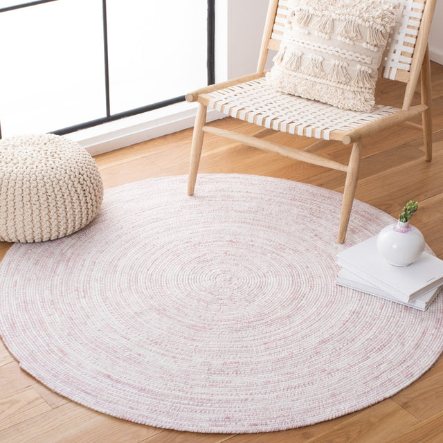 Safavieh Braided Brd270U Ivory/Pink Rugs.