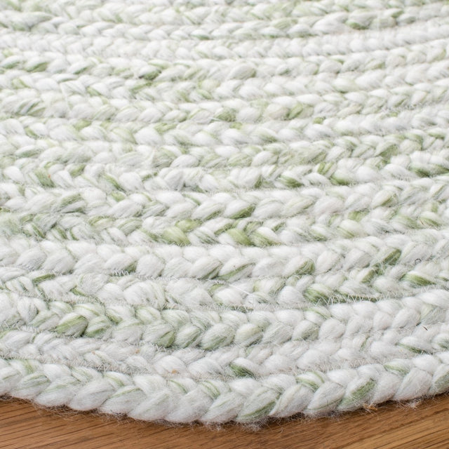 Safavieh Braided Brd271Y Ivory/Green Rugs.