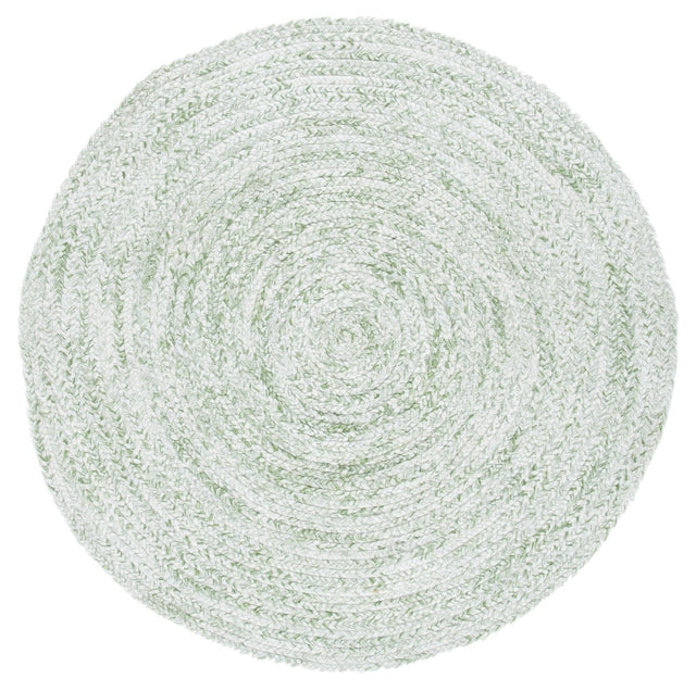 Safavieh Braided Brd271Y Ivory/Green Rugs.