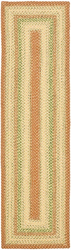 Safavieh Braided Brd303A Rust/Multi Rug.