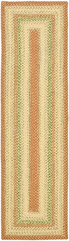 Safavieh Braided Brd303A Rust/Multi Rug.