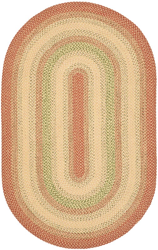 Safavieh Braided Brd303A Rust/Multi Rug.