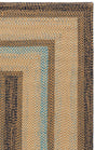 Safavieh Braided 5'-0" x 8'-0" Rug in Brown / Navy