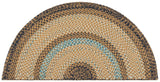 Safavieh Braided 2'-0" x 4'-0" Rug in Brown / Navy