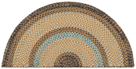 Safavieh Braided 2'-0" x 4'-0" Rug in Brown / Navy