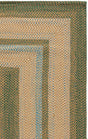Safavieh Braided 5'-0" x 8'-0" Rug in Brown / Dark Green