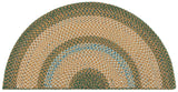 Safavieh Braided 2'-0" x 4'-0" Rug in Brown / Dark Green