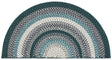 Safavieh Braided 2'-0" x 4'-0" Rug in Teal / Multi
