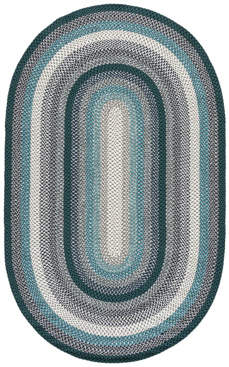 Safavieh Braided 5'-0" x 8'-0" Rug in Teal / Multi
