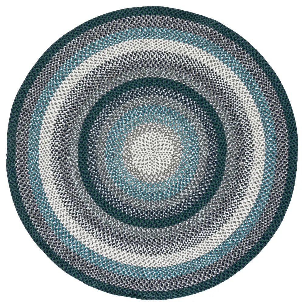 Safavieh Braided 5'-0" x 5'-0" Rug in Teal / Multi