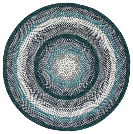 Safavieh Braided 5'-0" x 5'-0" Rug in Teal / Multi