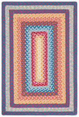 Safavieh Braided 2'-0" x 3'-0" Rug in Red / Orange