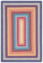 Safavieh Braided 2'-0" x 3'-0" Rug in Red / Orange