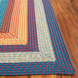 Safavieh Braided 4'-0" x 6'-0" Rug in Red / Orange