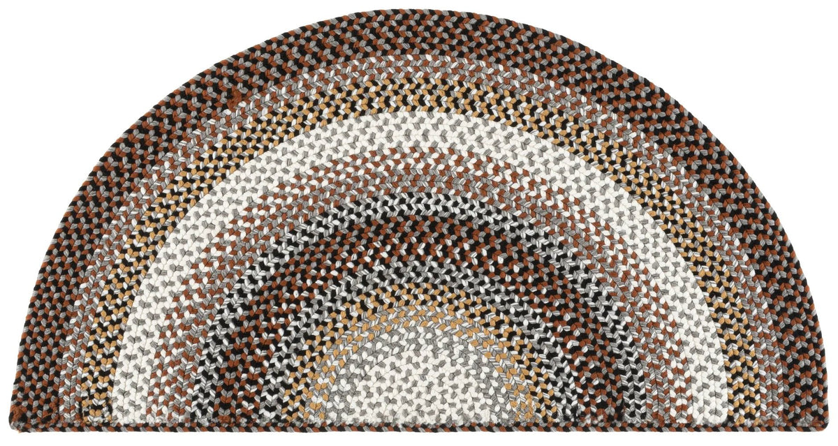 Safavieh Braided 2'-0" x 4'-0" Rug in Brown / Multi