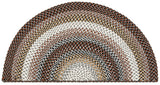 Safavieh Braided 2'-0" x 4'-0" Rug in Brown / Multi