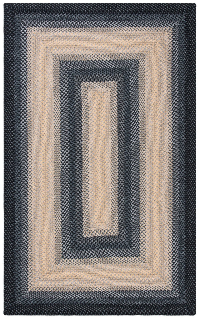 Safavieh Braided Brd311A Black/Grey Rug.