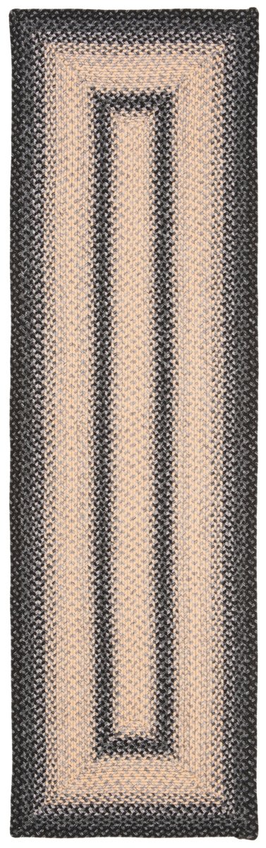 Safavieh Braided Brd311A Black/Grey Rug.