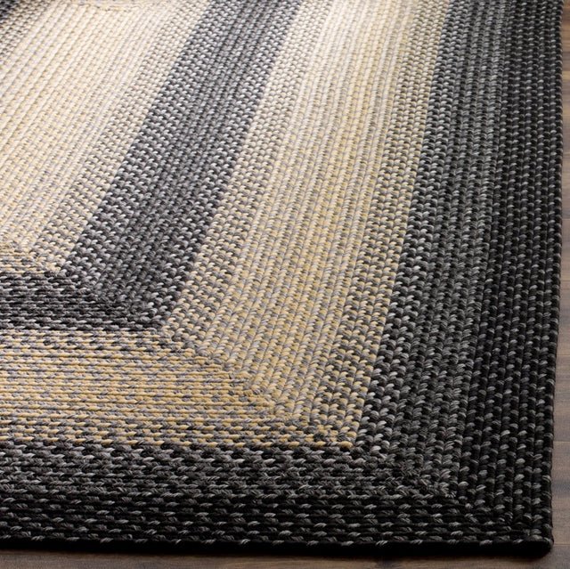 Safavieh Braided Brd311A Black/Grey Rug.