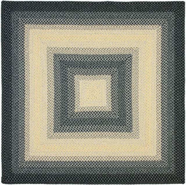 Safavieh Braided Brd311A Black/Grey Rug.