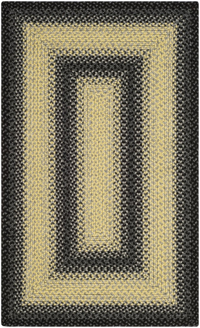 Safavieh Braided Brd311A Black/Grey Rug.