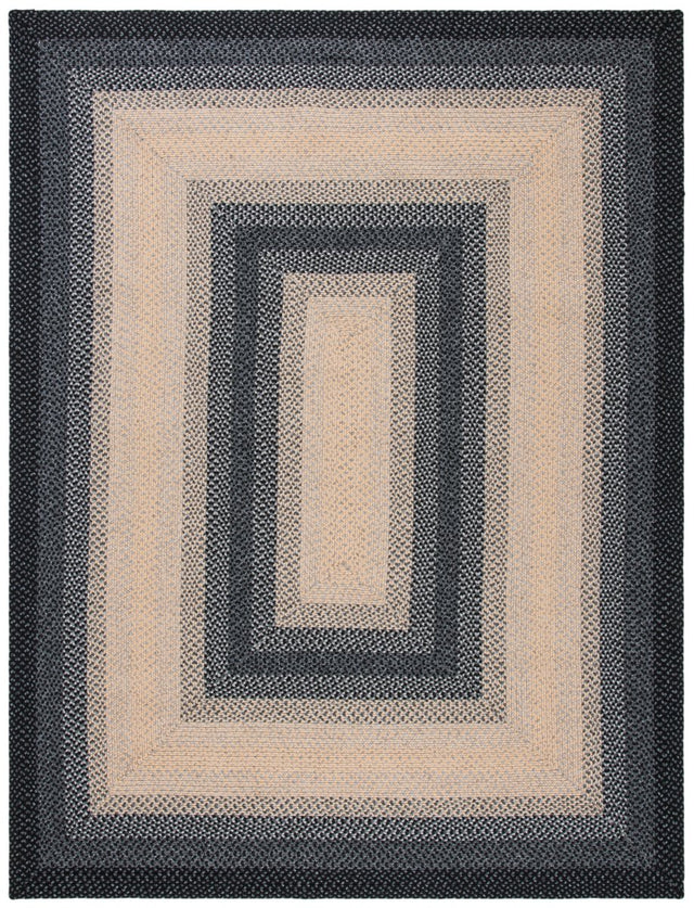 Safavieh Braided Brd311A Black/Grey Rug.