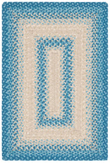 Safavieh Braided 2'-0" x 3'-0" Rug in Blue / Beige