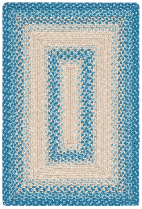 Safavieh Braided 2'-0" x 3'-0" Rug in Blue / Beige