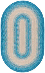 Safavieh Braided 5'-0" x 8'-0" Rug in Blue / Beige