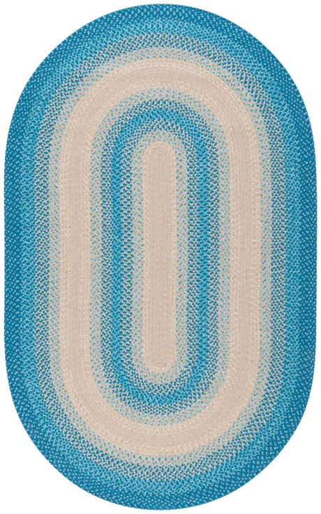 Safavieh Braided 5'-0" x 8'-0" Rug in Blue / Beige