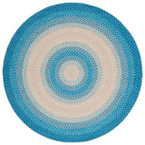 Safavieh Braided 5'-0" x 5'-0" Rug in Blue / Beige