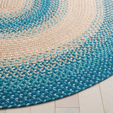 Safavieh Braided 5'-0" x 8'-0" Rug in Blue / Beige