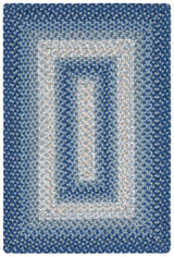 Safavieh Braided 2'-0" x 3'-0" Rug in Navy / Grey