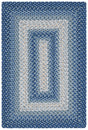 Safavieh Braided 2'-0" x 3'-0" Rug in Navy / Grey
