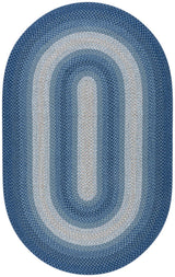 Safavieh Braided 5'-0" x 8'-0" Rug in Navy / Grey