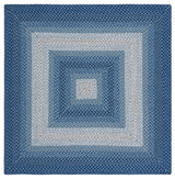 Safavieh Braided 5'-0" x 5'-0" Rug in Navy / Grey