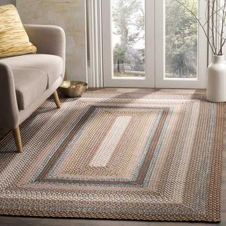 Safavieh Braided Brd313A Brown/Multi Rug.