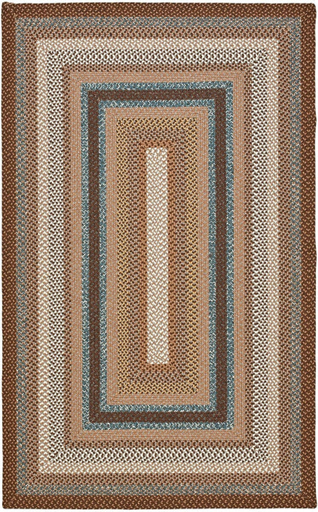 Safavieh Braided Brd313A Brown/Multi Rug.