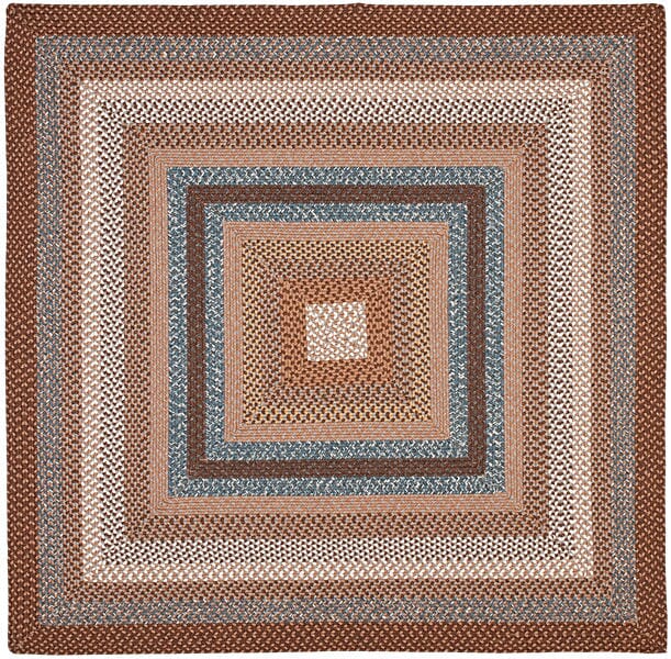 Safavieh Braided Brd313A Brown/Multi Rug.