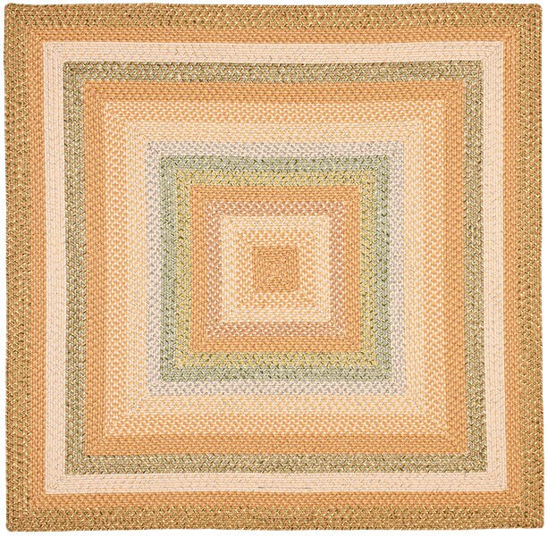 Safavieh Braided Brd314A Tan / Multi Rugs.