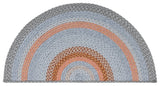 Safavieh Braided 2'-0" x 4'-0" Rug in Grey / Rust