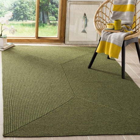 Safavieh Braided Brd315A Green Rug.