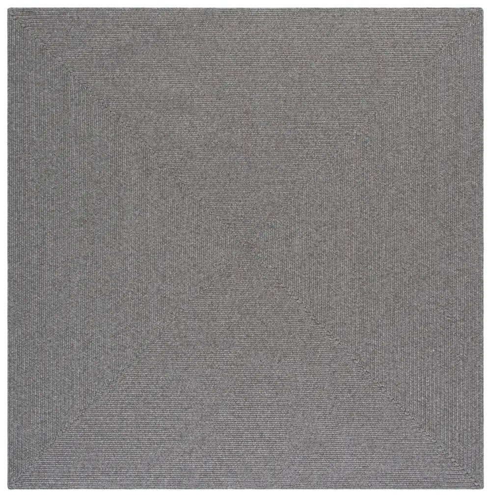 Safavieh Braided 6'-0" x 6'-0" Rug in Dark Grey