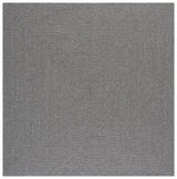 Safavieh Braided 6'-0" x 6'-0" Rug in Dark Grey