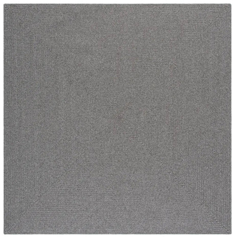 Safavieh Braided 6'-0" x 6'-0" Rug in Dark Grey