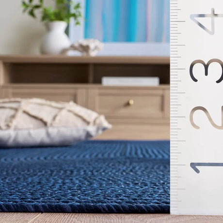 Safavieh Braided 5'-0" x 8'-0" Rug in Navy