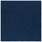 Safavieh Braided 6'-0" x 6'-0" Rug in Navy