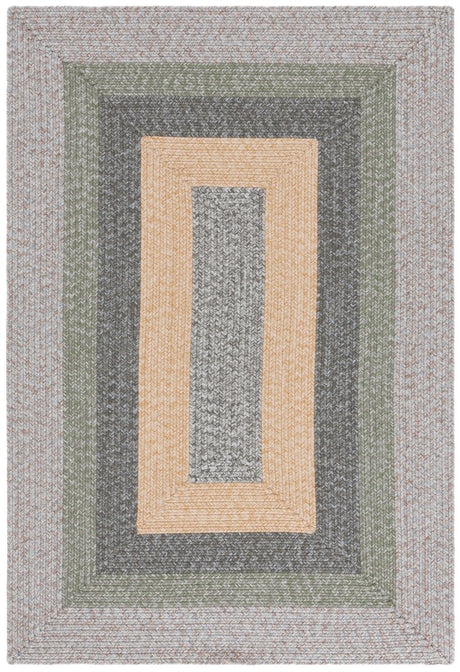 Safavieh Braided Brd318F Grey/Green Rug.