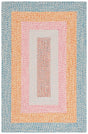 Safavieh Braided Brd318J Aqua/Pink Rug.